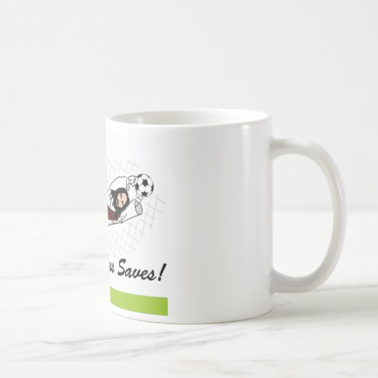 イエス・キリストは救います! コーヒーマグカップ (右)