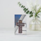 イエス・キリストは救います 名刺 (スタンド正面)