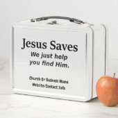 イエス・キリストは救います-私達はちょうど彼を見つけるのを救済します メタルランチボックス (インサイチュ)