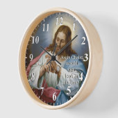 イエス・キリストは時を見るであろう – イエス 壁時計 (傾斜)