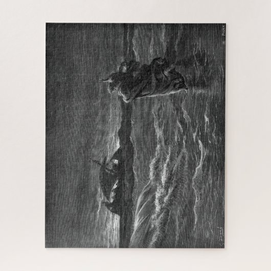 イエス・キリストは水に歩きます ジグソーパズル (縦)