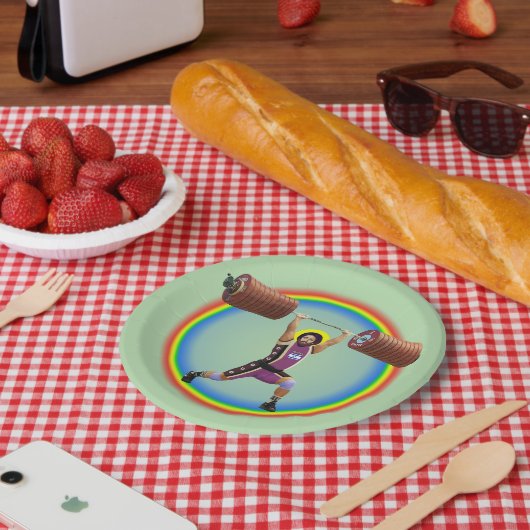 イエス・キリストは清浄とジャークを行う ペーパープレート (ピクニック)