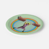 イエス・キリストは清浄とジャークを行う ペーパープレート (アングル)