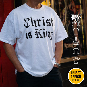 イエス・キリストは王 - ゴシックグランジ風化スタイル Tシャツ