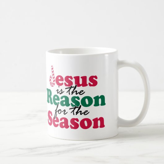 イエス・キリストは理由です コーヒーマグカップ (右)