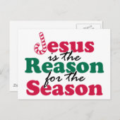 イエス・キリストは理由です シーズンポストカード (正面/裏面)