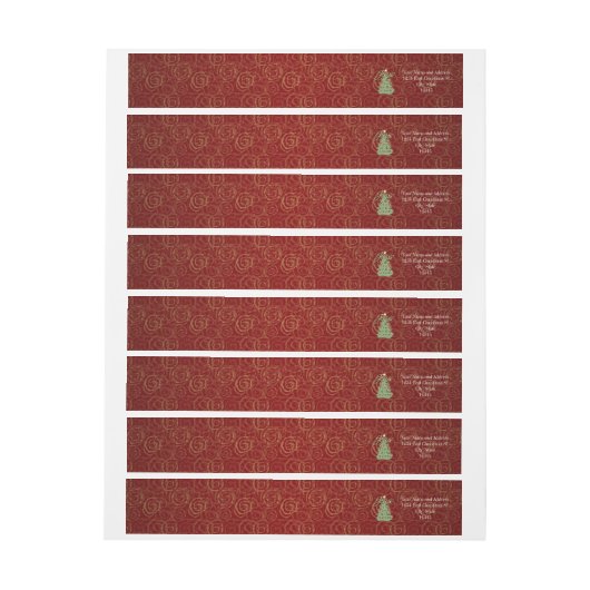 イエス・キリストは理由のクリスチャンのクリスマスです ラップアラウンドラベル (シート)