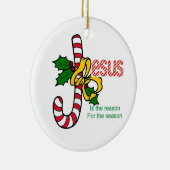 イエス・キリストは理由のクリスマスツリーのオーナメントです セラミックオーナメント (右)