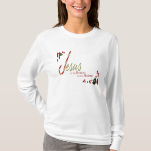 イエス・キリストは理由の女性長袖のTシャツです Tシャツ