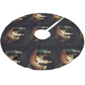 イエス・キリストは生まれます ブラッシュドポリエステルツリースカート (アングル)