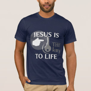 イエス・キリストは生命へ鍵です Tシャツ