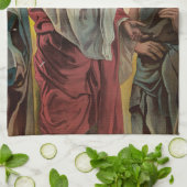 イエス・キリストは盲人を癒す キッチンタオル (折り畳み)