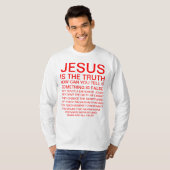 イエス・キリストは真実です Tシャツ (正面フル)