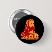 イエス・キリストは社会主義者でした 缶バッジ (正面&裏面)