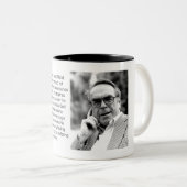 イエス・キリストは神- Jürgen Moltmannの人間の顔です ツートーンマグカップ (正面右)