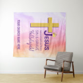 イエス・キリストは私たちを贖った キリスト教 イースター タペストリー (インサイチュ(横))