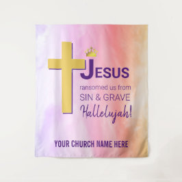 イエス・キリストは私たちを贖った　キリスト教　イースター タペストリー