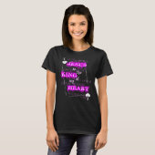 イエス・キリストは私のハートの王です Tシャツ (正面フル)