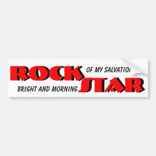 イエス・キリストは私のロックスターです バンパーステッカー