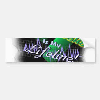 イエス・キリストは私の命綱です! -使用 バンパーステッカー