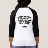 イエス・キリストは私の英雄です Tシャツ (裏面)