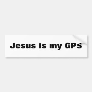 イエス・キリストは私のGPSです バンパーステッカー