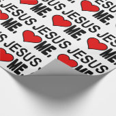 イエス・キリストは私をイエス・キリストのギフト愛します ラッピングペーパー (角)