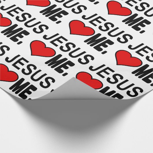 イエス・キリストは私をイエス・キリストのギフト愛します ラッピングペーパー (角)