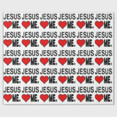 イエス・キリストは私をイエス・キリストのギフト愛します ラッピングペーパー (フラット)