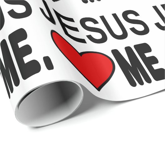 イエス・キリストは私をイエス・キリストのギフト愛します ラッピングペーパー (ロールコーナー)