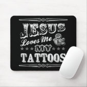 イエス・キリストは私をマウスパッド愛します マウスパッド (マウス)