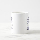 イエス・キリストは私を使います救います コーヒーマグカップ (中央)