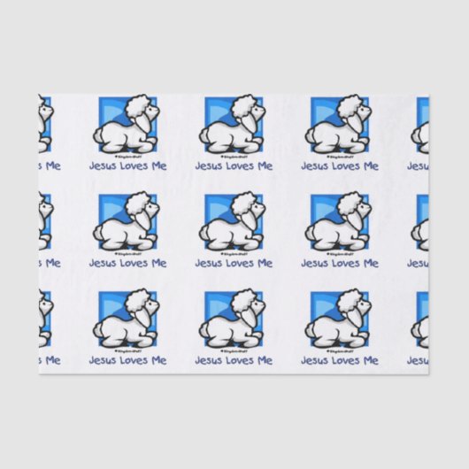 イエス・キリストは私を子ヒツジ愛します 薄葉紙 (正面)