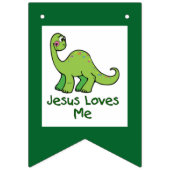 イエス・キリストは私を恐竜愛します バンティングフラッグ (第3の旗)