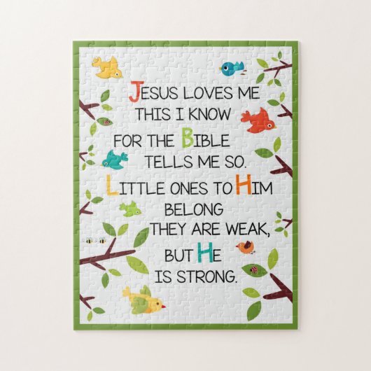 イエス・キリストは私を愛します ジグソーパズル (縦)