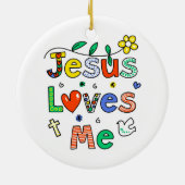 イエス・キリストは私を愛します セラミックオーナメント (裏面)