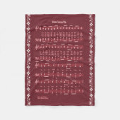 イエス・キリストは私を愛します フリースブランケット (正面)