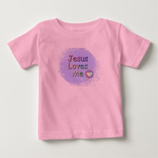 イエス・キリストは私を愛します ベビーTシャツ (正面)