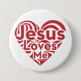 イエス・キリストは私を愛します 缶バッジ
