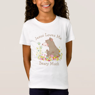 イエス・キリストは私をBeary大いに愛します Tシャツ