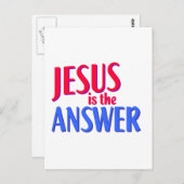 イエス・キリストは答えです ポストカード (正面/裏面)