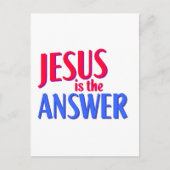 イエス・キリストは答えです ポストカード (正面)