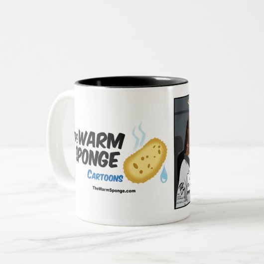 イエス・キリストは車輪を取ります(切札から!) ツートーンマグカップ (正面左)