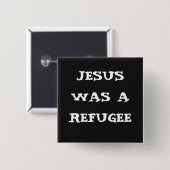 イエス・キリストは避難者ボタンでした 缶バッジ (正面&裏面)
