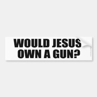 イエス・キリストは銃を所有しますか。 親銃制御ステッカー バンパーステッカー