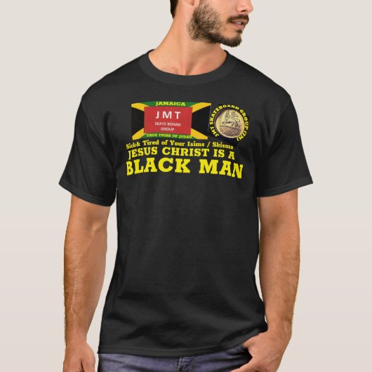 イエス・キリストは黒人である ベーシックなダークTシャツ Tシャツ (正面)