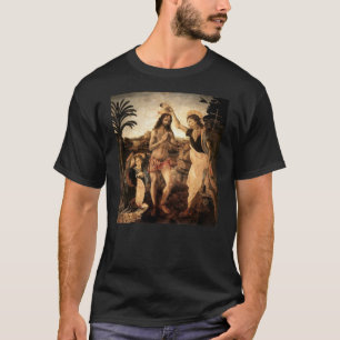 イエス・キリストは,ヨハネによってバプテスマを受け絵画ている,Lによ Tシャツ