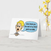 イエス・キリストは、残りの人達あなたは考えます愛します カード (黄色い花)