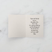 イエス・キリストは、獅子と小羊の優しさの象徴です。この美しいカードで、友達や家族に励ましのメッセージ カード (内部)