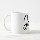 イエス・キリストは|私を愛します コーヒーマグカップ (左)